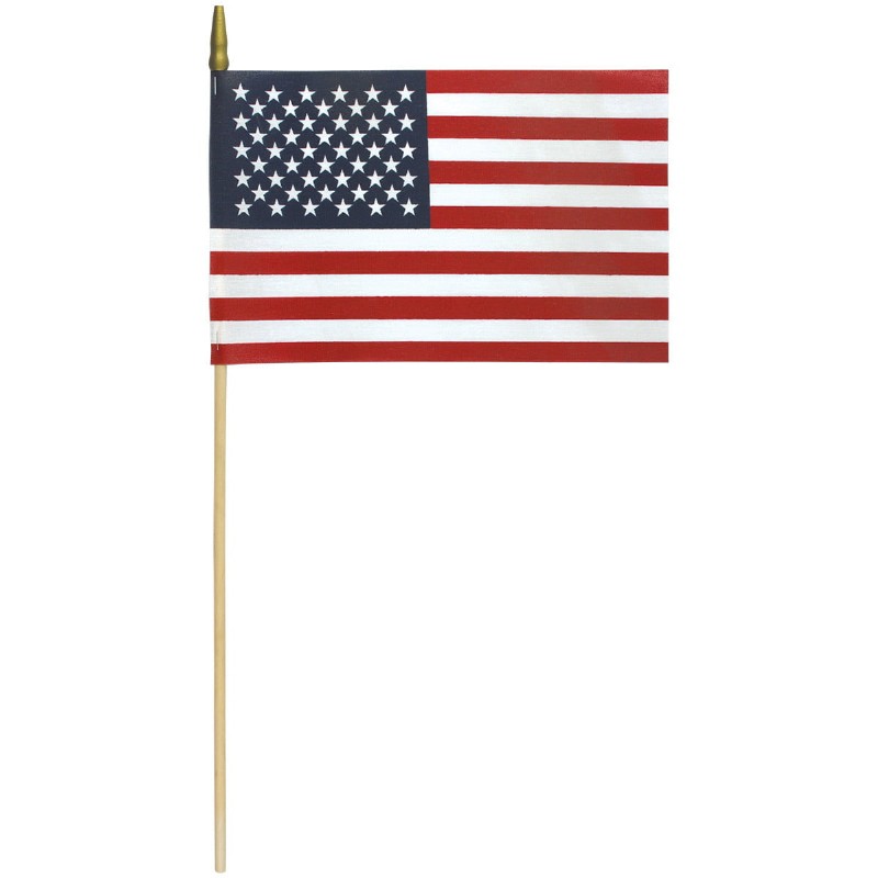 8 x 12" American Grave Marker Flag - Unhemmed (sold by gross 144 flags)