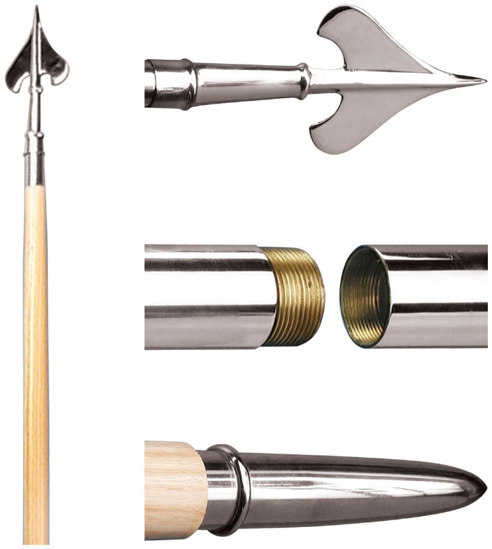 7' Guidon Pole Set - Chrome