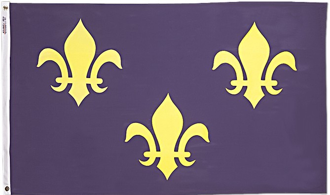 3 x 5' Nylon French Fleur de Lis Flag