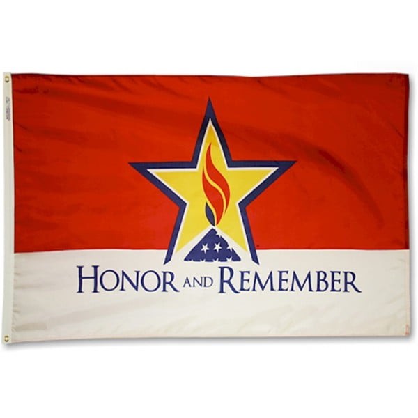 "Honor and Remember" Flag - 2 x 3' - For Outdoor Use