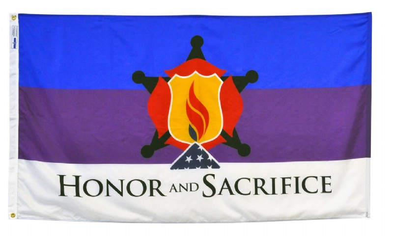 "Honor and Sacrifice" Flag - 3'x5' - For Outdoor Use