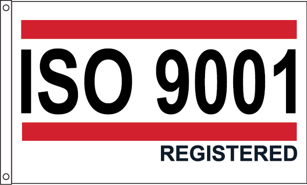 4x6' Nylon ISO9001 Red/White/Blue Flag