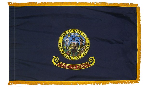 4 x 6' Nylon Idaho Flag - Fringed