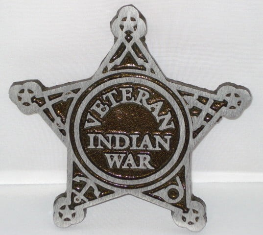 Indian War Veteran Grave Marker - Bronze