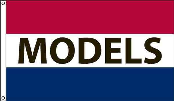 3 X 5' Nylon "Models" Message Flag