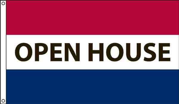 3 X 5' Nylon "Open House" Message Flag