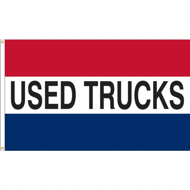 3 X 5' Nylon "Used Trucks" Message Flag