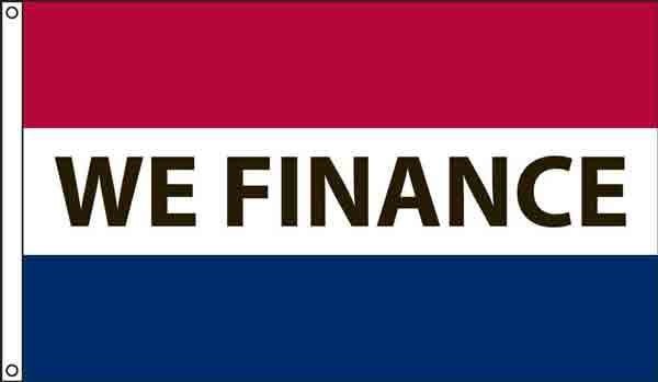 3 X 5' Nylon "We Finance" Message Flag