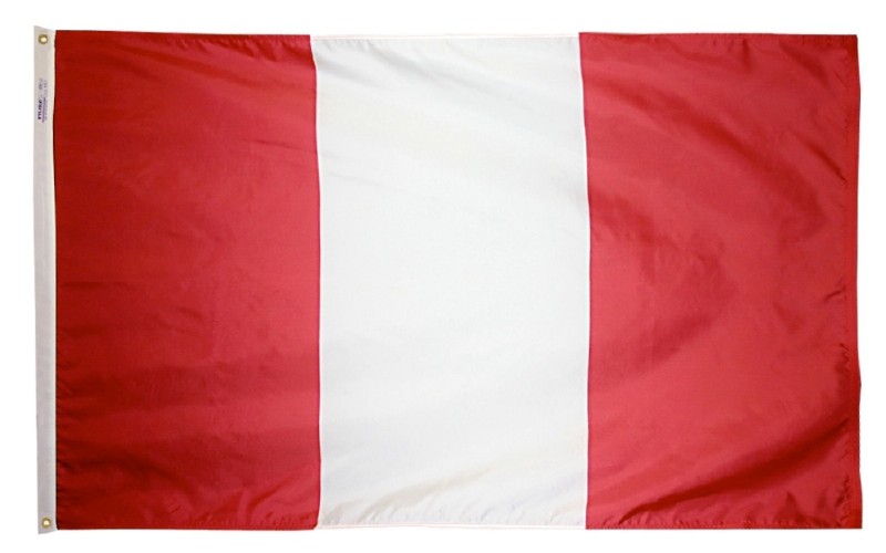 3 x 5' Nylon Peru Flag Civil