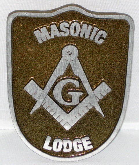 Masonic Lodge Grave Marker - Aluminum