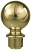 3'' Gold Metal Ball Top with Ferrule
