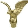 8.25'' Gold Metal Flying Eagle Top Ornament with Ferrule