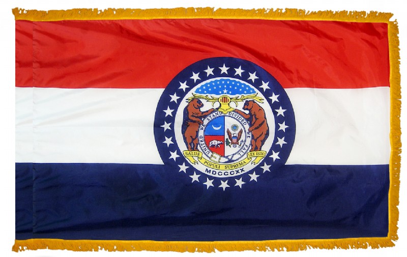 4 x 6' Nylon Missouri Flag - Fringed