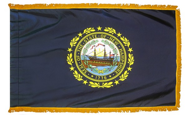 3 x 5' Nylon New Hampshire Flag - Fringed