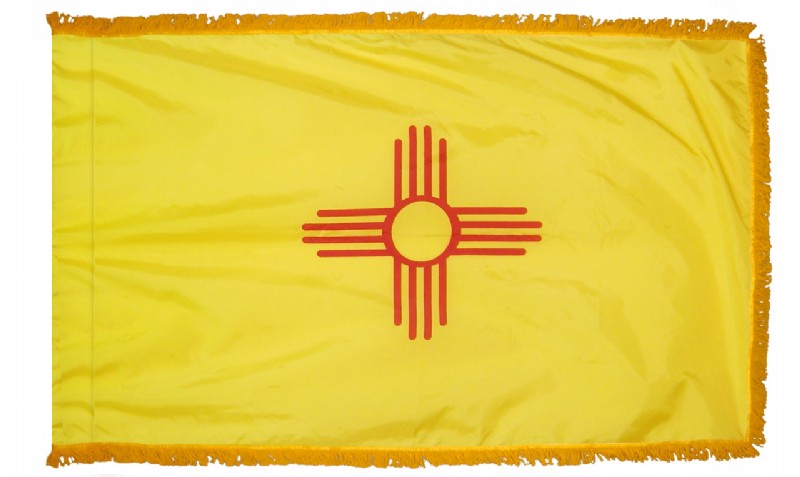 4 x 6' Nylon New Mexico Flag - Fringed