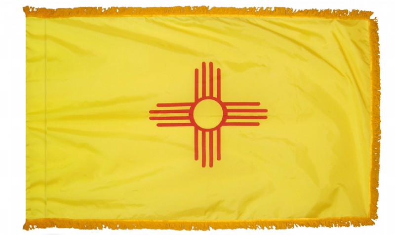 3 x 5' Nylon New Mexico Flag - Fringed