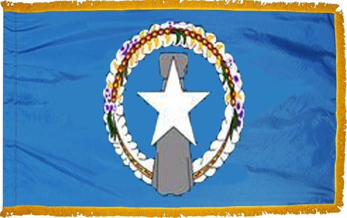 4 x 6' Nylon Northern Marianas Flag - Fringed