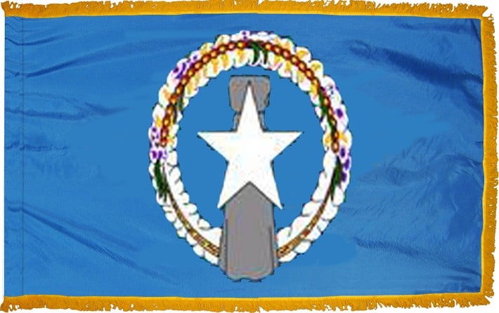 3 x 5' Nylon Northern Marianas Flag - Fringed