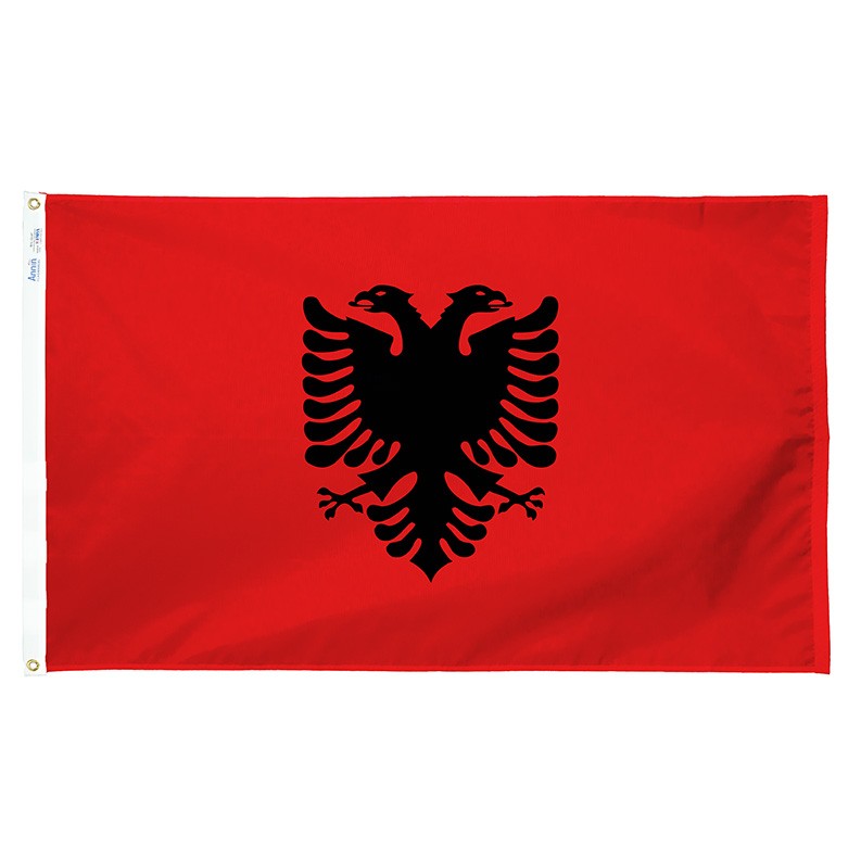 3 x 5' Nylon Albania Flag