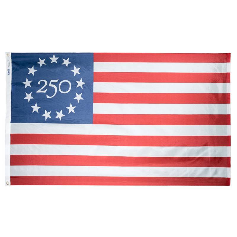 3'x5' Betsy Ross Flag – 250th Anniversary Edition Nylon Printed