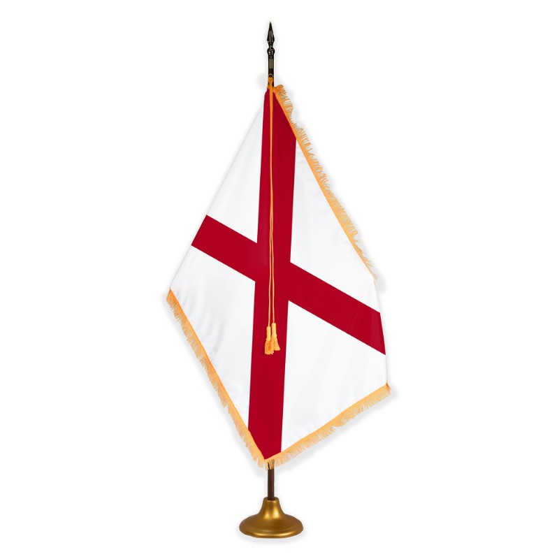 7' Alabama Indoor Oak Pole Set with Metal Accessories