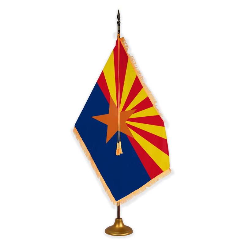 8' Arizona Indoor Oak Pole Set with Metal Accessories