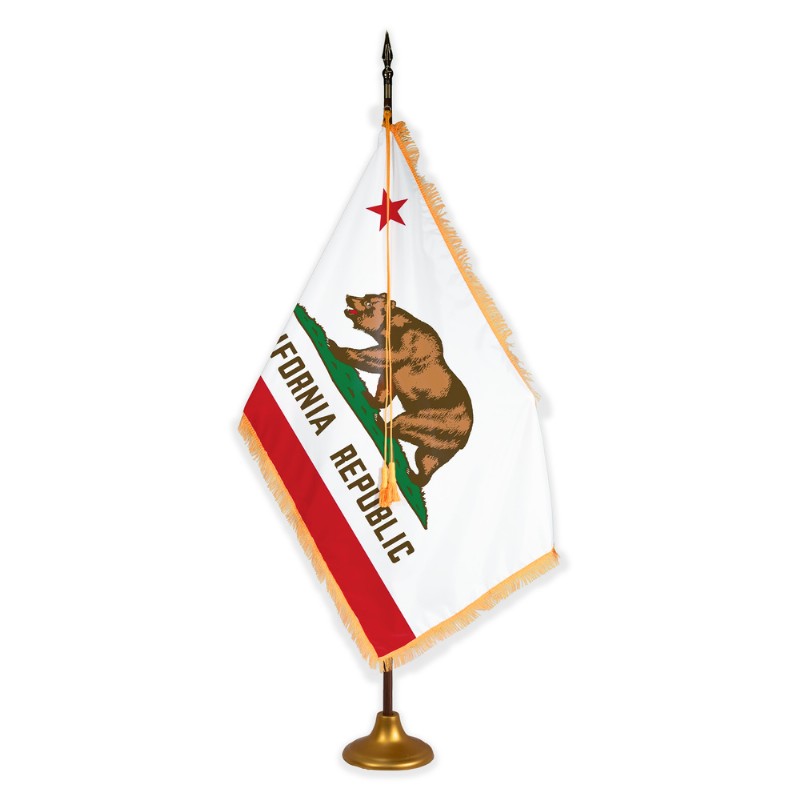 8’ American California Indoor Oak Pole Set with Metal Accessories