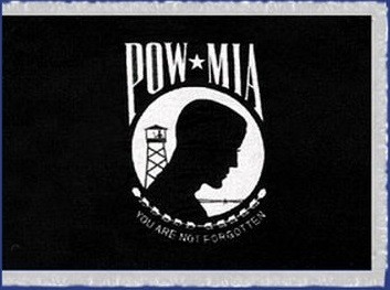 4 X 6' NYLON POW/MIA FLAG - FRINGED