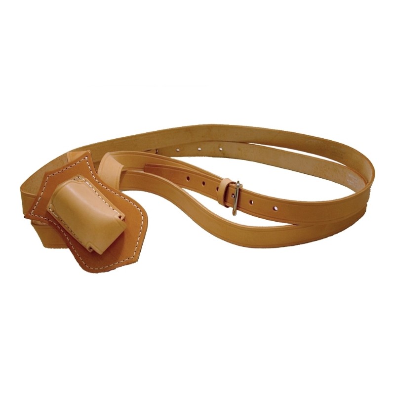 Leather Parade Carrying Belts - Double Strap - Russet