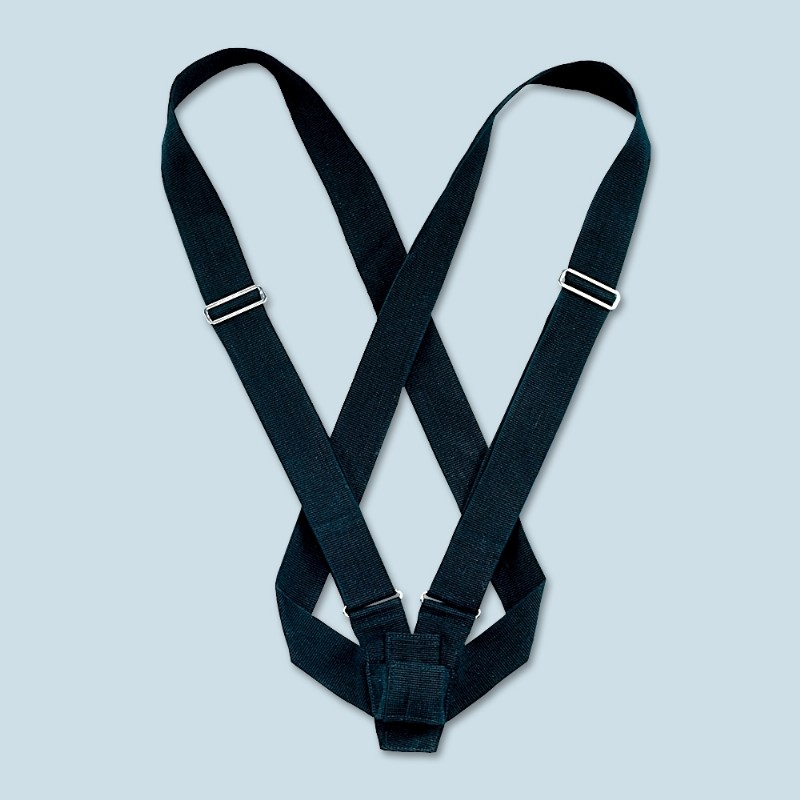 Webbing Parade Carrying Belts - Double Strap - Black