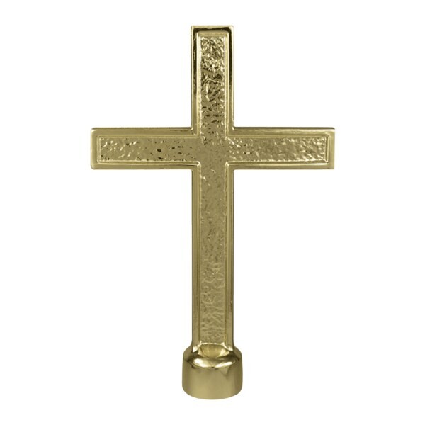 7.5'' Gold Metal Passion Cross with Ferrule