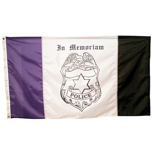 3 x 5' Nylon Police Mourning Flag
