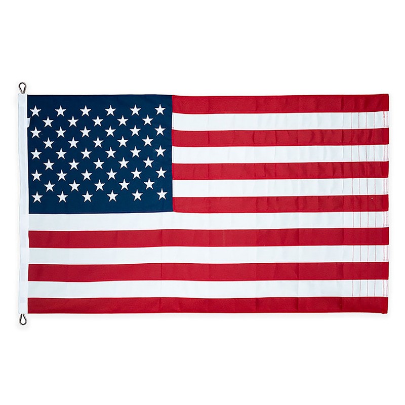 40 x 75' Polyester USA Flag with Vertical Stitching & Reinforced Corners