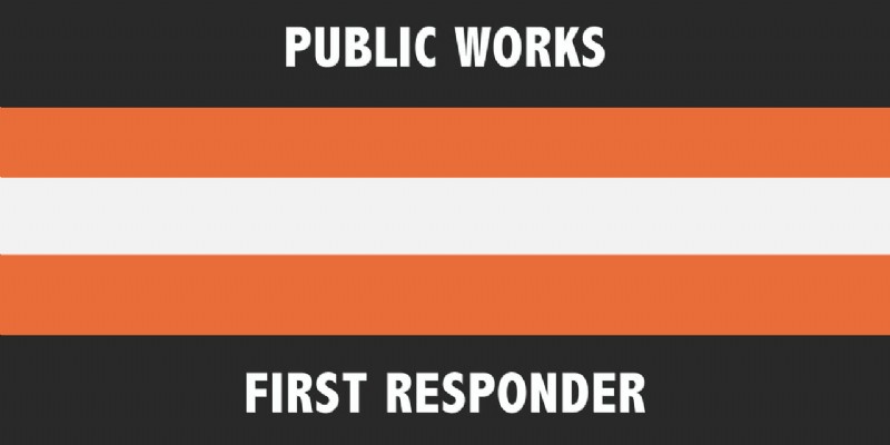 Public Works Flag - 3'x5' - For Outdoor Use
