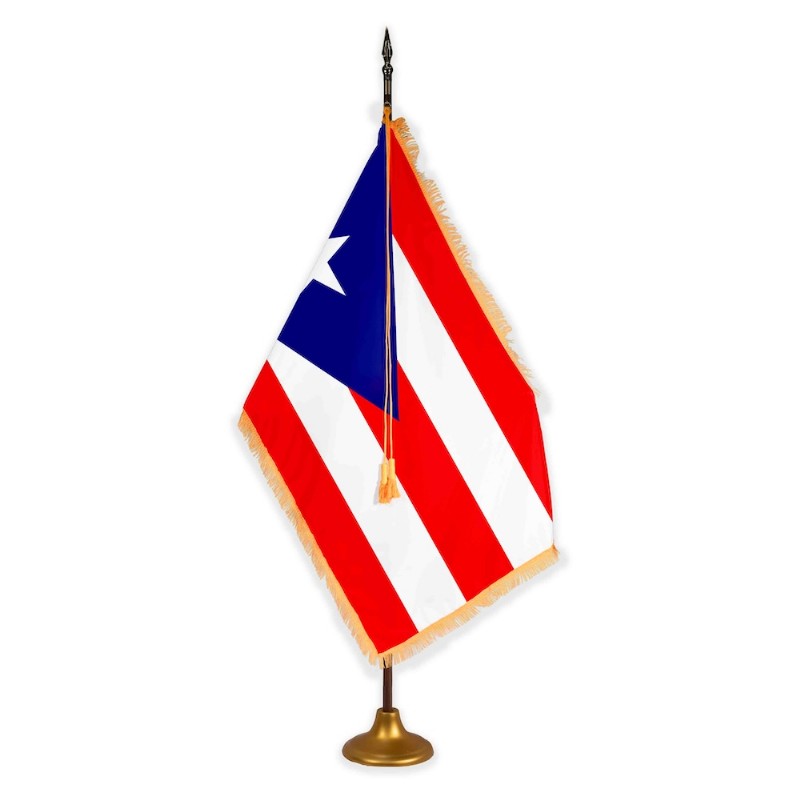 7’ Puerto Rico Indoor Oak Pole Set with Metal Accessories