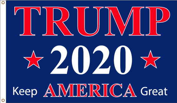 2PCS 3*5 2020 Donald Trump Flag for President Keep America Great Flag 