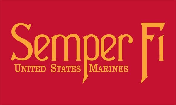 Marine Corps Semper Fi Flag - 3'x5' - For Outdoor Use
