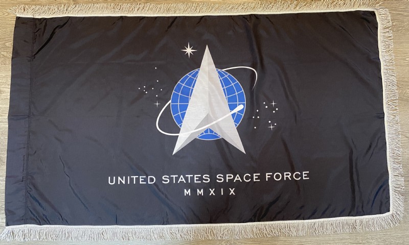 3 x 5' Nylon Space Force Flag - Fringed