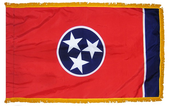 4 x 6' Nylon Tennessee Flag - Fringed