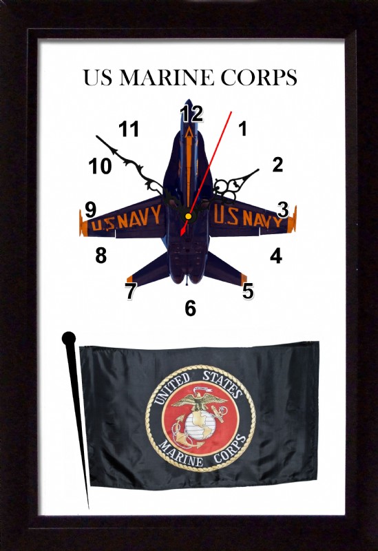 Buy US Marine Corps Clock - Navy Plane | Flag Store USA