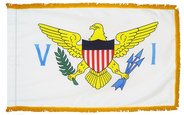 4 x 6' Nylon U.S. Virgin Islands Flag - Fringed