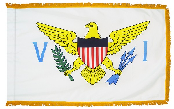 3 x 5' Nylon U.S. Virgin Islands Flag - Fringed