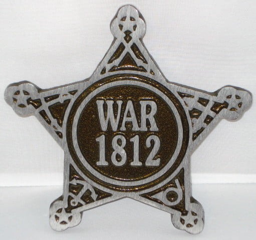 War of 1812 Veteran Grave Marker - Bronze