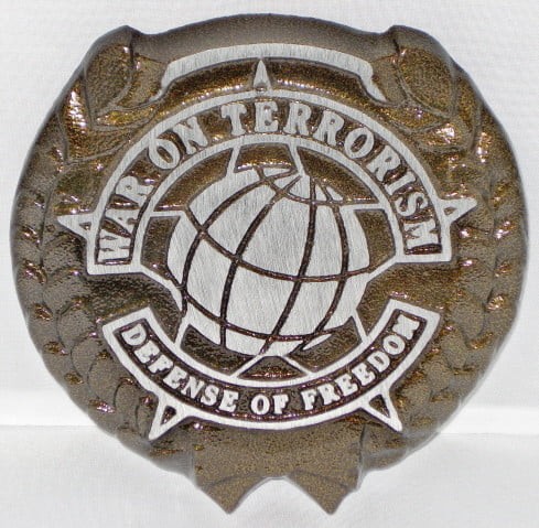 War on Terrorism Grave Marker - Aluminum
