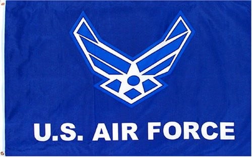 Air Force Wings Flag with Blue Background - 3'x5' - For Outdoor Use