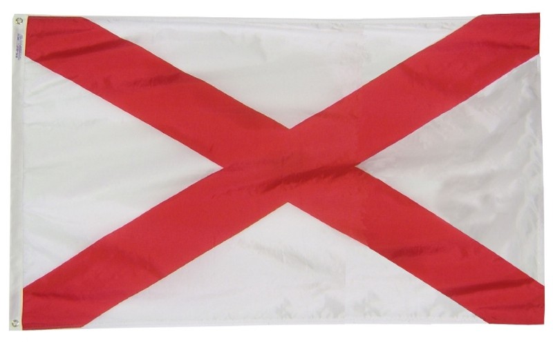 12 x 18' Nylon Alabama Flag