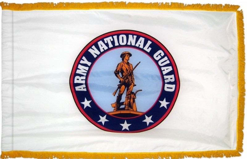 3 x 5' Nylon Army National Guard Flag - Fringed