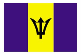 2 x 3' Barbados Flag