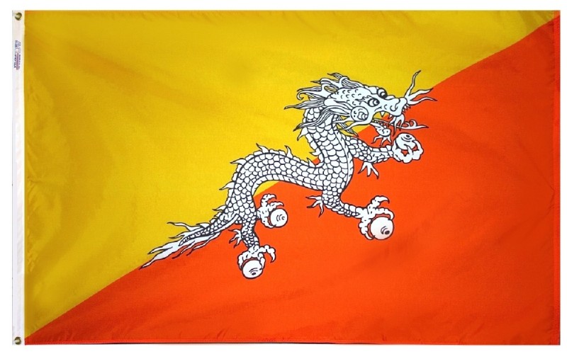3 x 5' Nylon Bhutan Flag