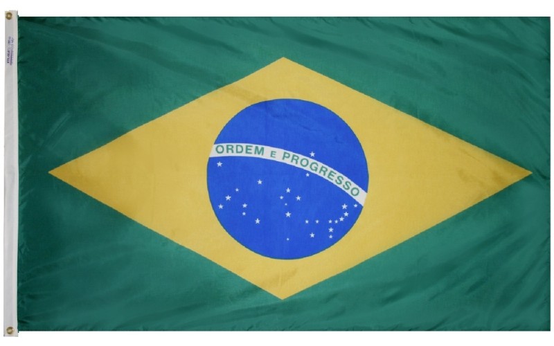 3 x 5' Nylon Brazil Flag